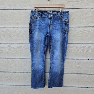Wrangler Rock 47 low rise embellished jeans SEE MEASUREMENTS
